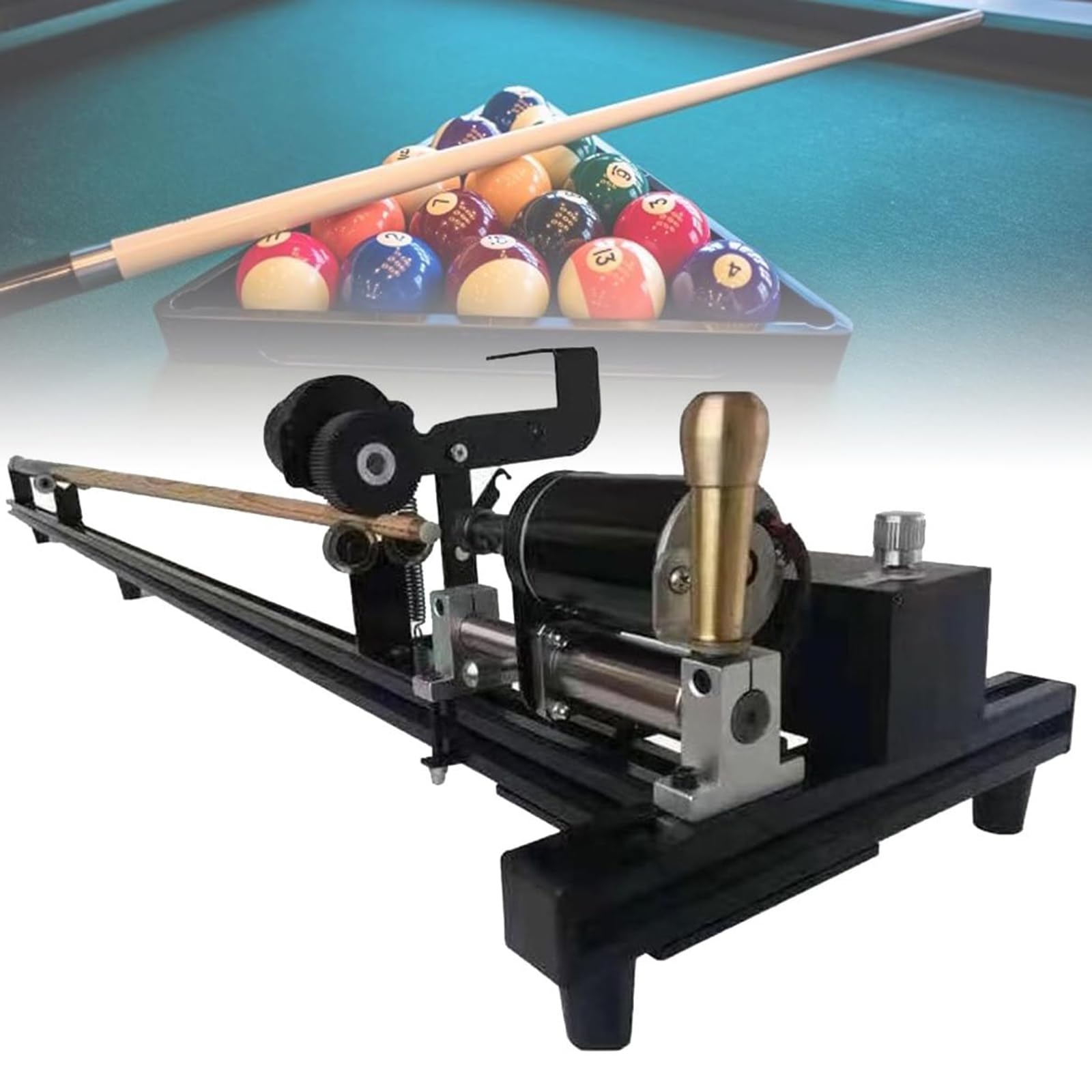 Kit de réparation de queues de Billard, Outil de réparation de Pointes de Queue de Billard, Machine de réparation pour Table de Billard, prêt à l'emploi après Un Seul Polissage, Haute précis