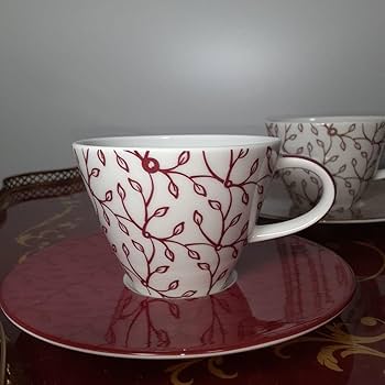 Amazon | ビレロイボッホ カップ&ソーサー 2客 ペア | ノーブランド品