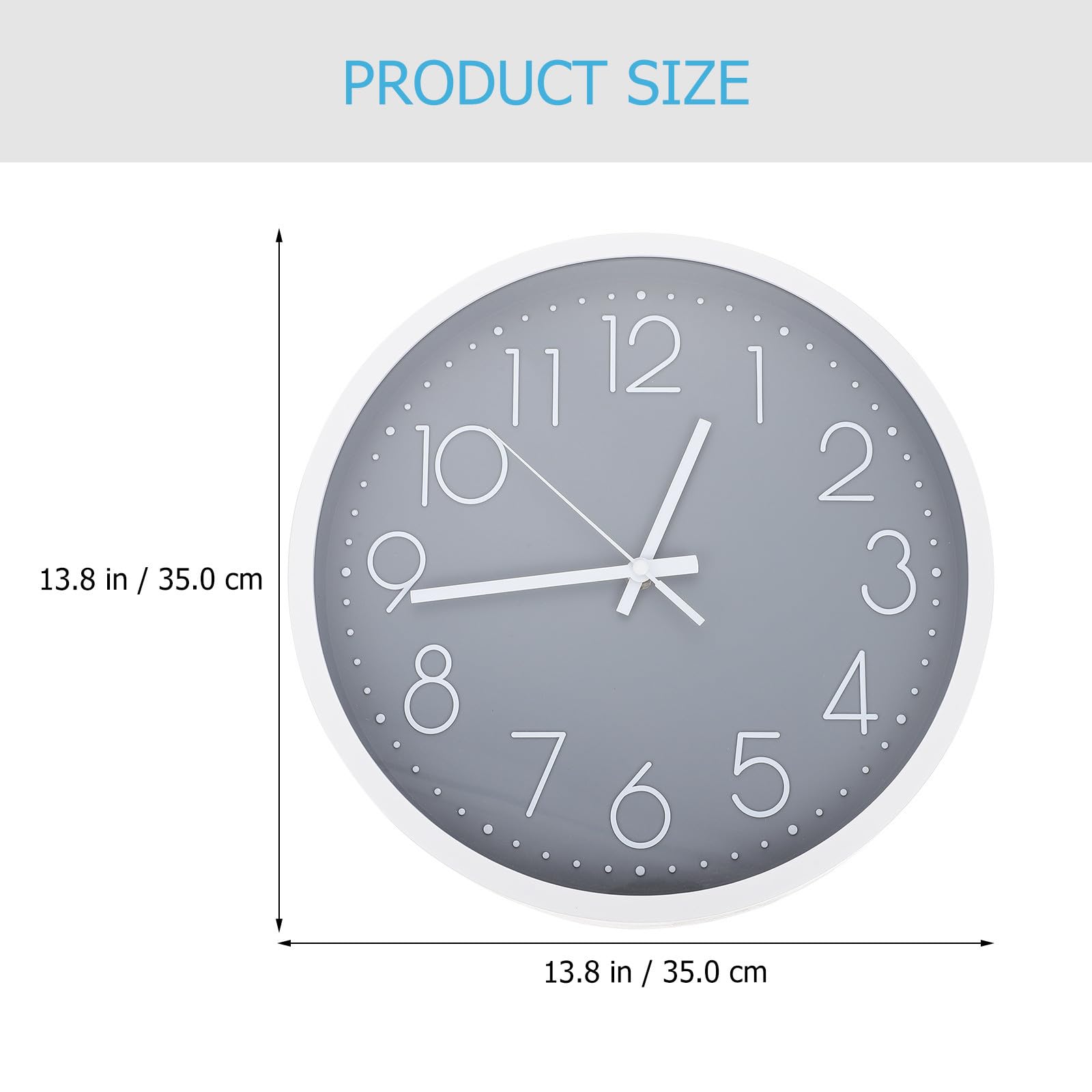 Reloj de Pared Silencioso Simple para Habitación Infantil Decorativa