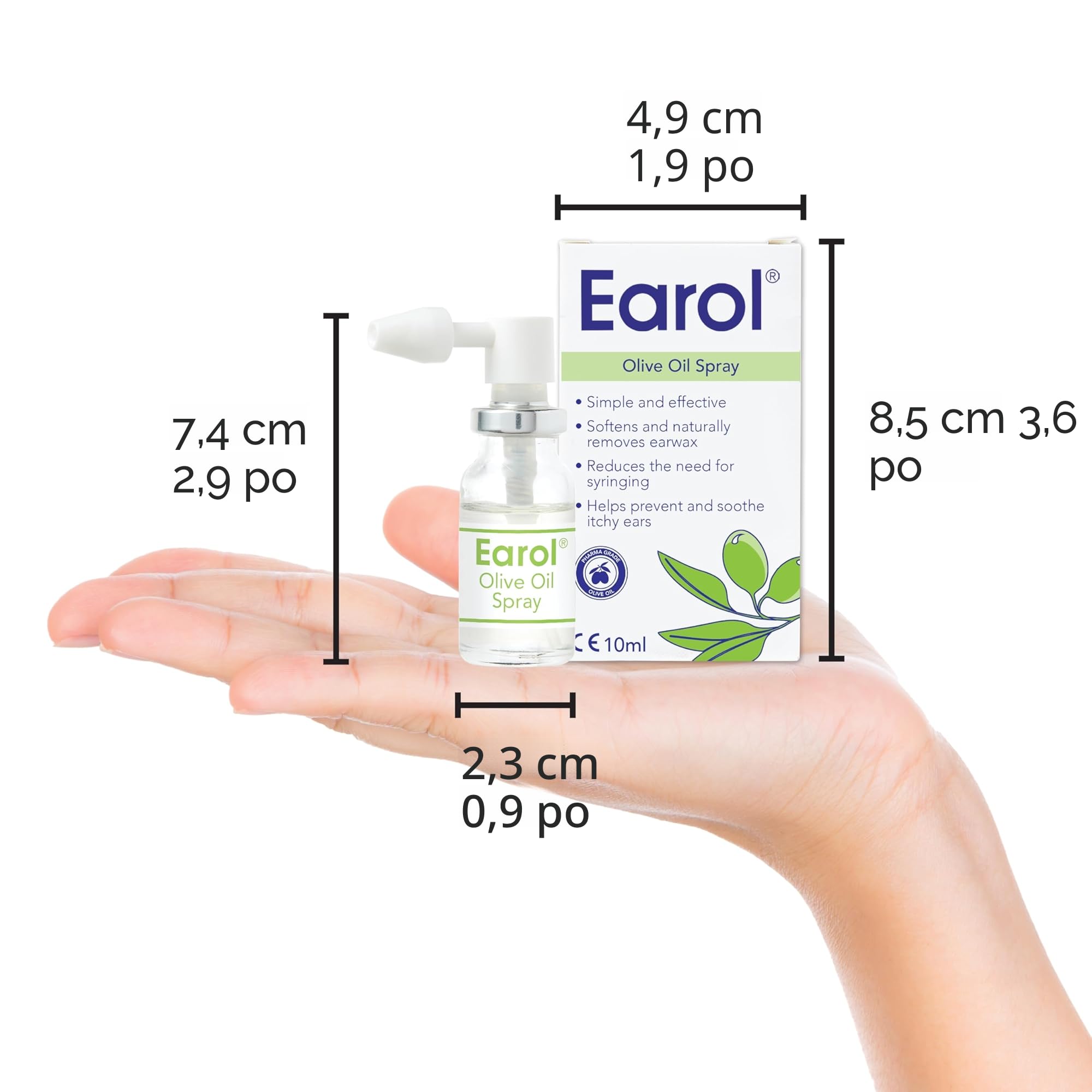 Earol Spray d'huile d'olive 10ml