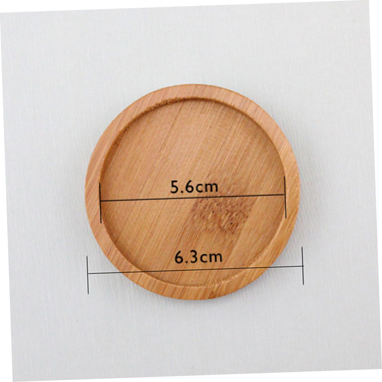 VICASKY 6Pcs Round Succulent Flowerpot Holder Tray Minimalist Decorative Plant Saucer for Bonsai Pots for Kitchen Office and Home
