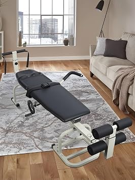 Multi-Functional Traction Bed, Lumbar & Cervical Traction Device, Portable Physical Therapy Equipment for Back Pain Relief & Spine Decompression, neck stretcher, Lumbar Stretcher Machine Green