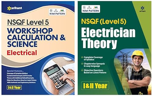 NSQF Level 5 Electrician Theory 1 and 2 Year &amp; NSQF Level 5 Workshop Calculation &amp; Science Electrician 1 and 2 Year