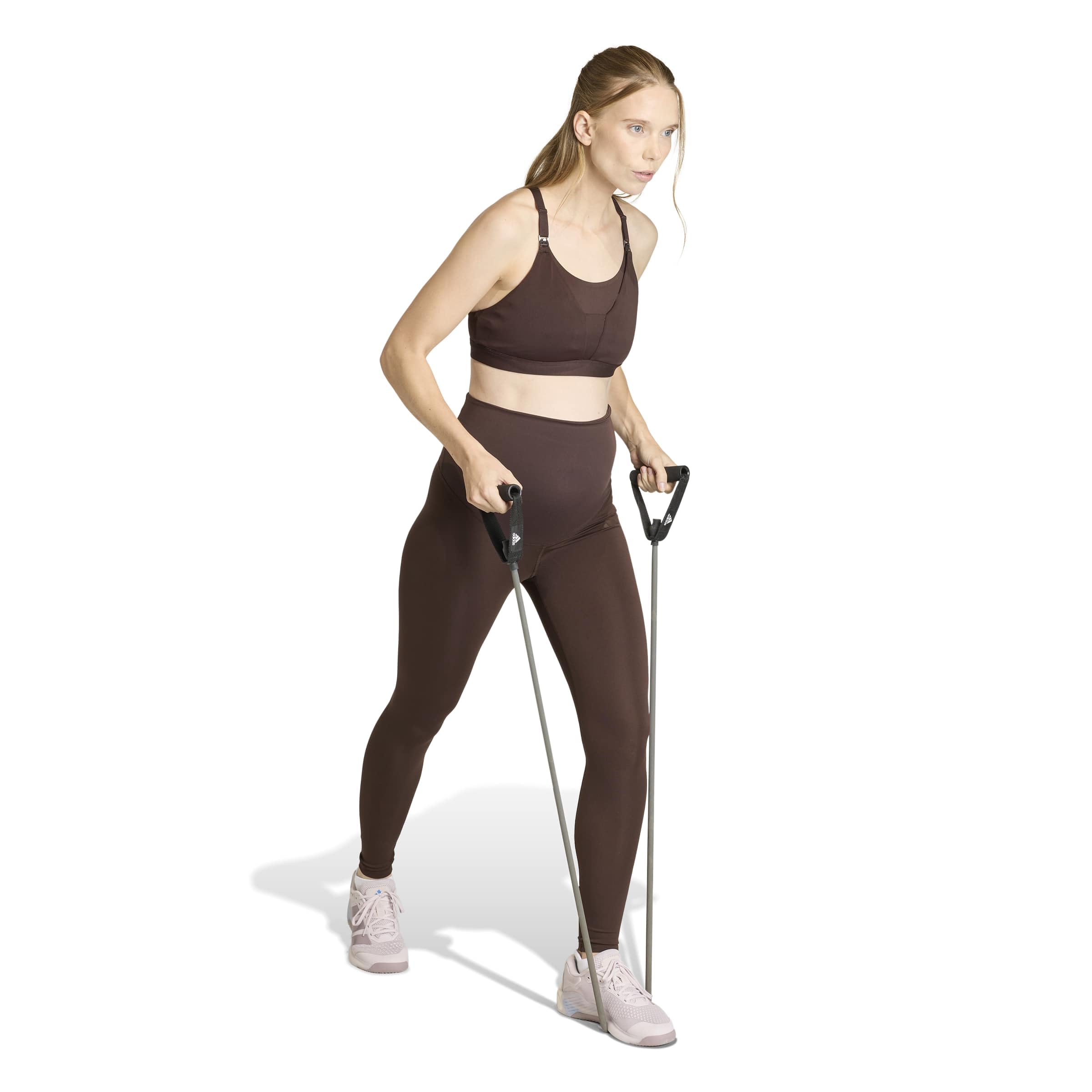 adidas Women's Mallas largas de Entrenamiento Maternidad Optime Essentials
