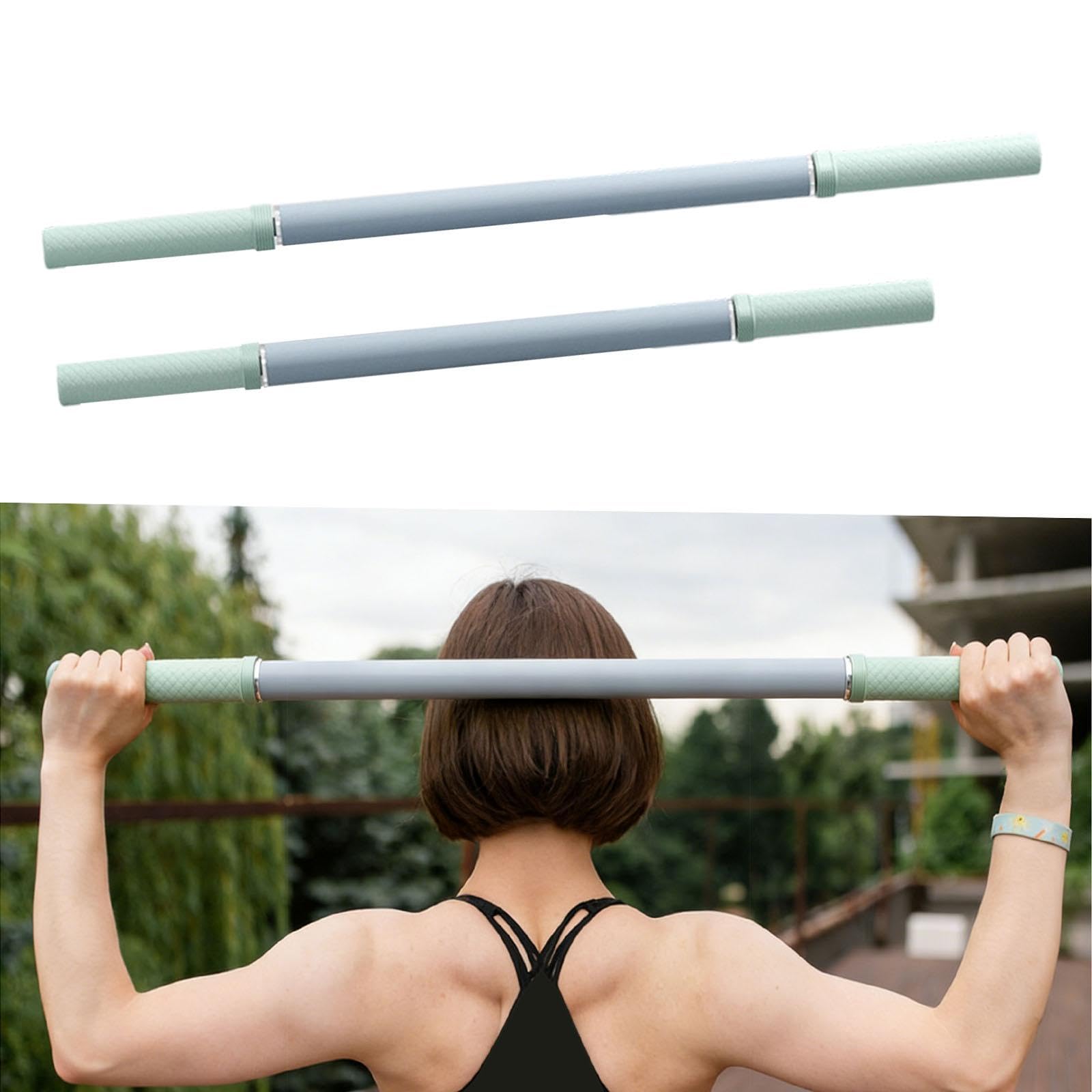 rockible 2 Stück Massagerollen Sticks, Wadenrolle, Hand Dehnungsgerät für Gesäß, Taille, Po Und Oberschenkel