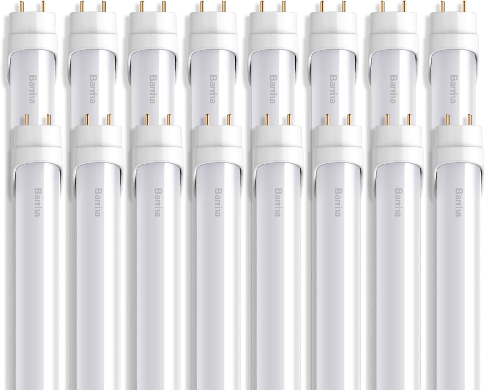 LEDONE T8 4FT Tube Light Bulbs, Frosted Type B Single or Double Ended