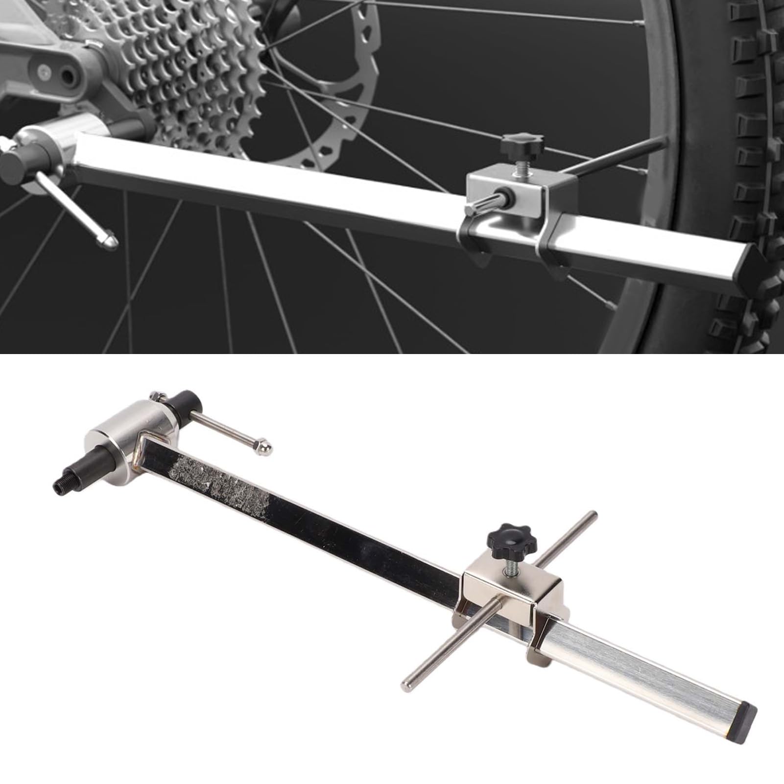 Yctze Schaltauge Ausrichtungswerkzeug, Schaltwerk Einstellhilfe Präzise Kalibrierung Aluminium for Fahrrad Wartung | Richtet verbogene Schaltaugen, schützt den Rahmen und ist ideal für & Rennrad