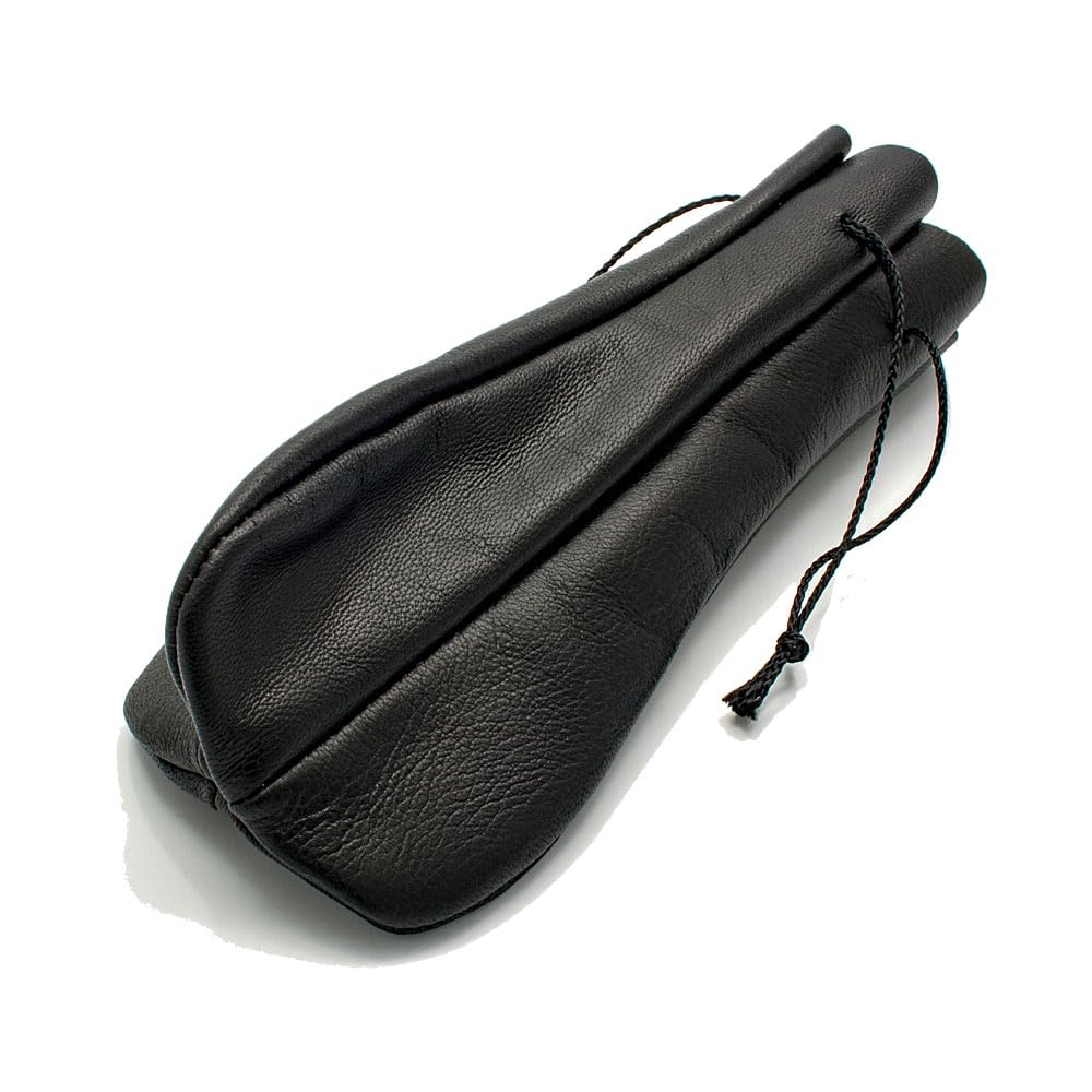 Classic P 8 Pipe Pouch schwarz, Pfeifentasche aus Leder für 1 Pfeife