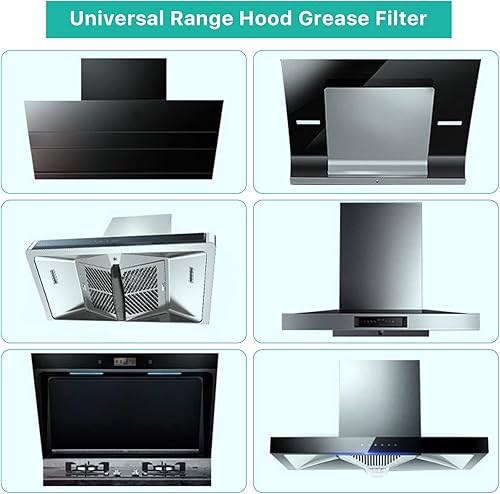 Miniatura 7 de 2 rollos de filtros para campana extractora, filtro de repuesto de tela no tejida con tiras adhesivas y bloque magnético, papel de filtro antiaceite