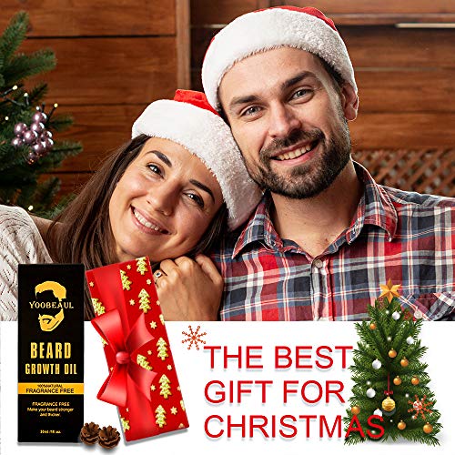 Yoobeaul Beard Growth Oil (Grow Your Beard Fast) For Beard More Full And Thick, Beard Growth Serum Of Plant Extraction, Pure Natural- Promote Beard And Hair Growth #TOP5