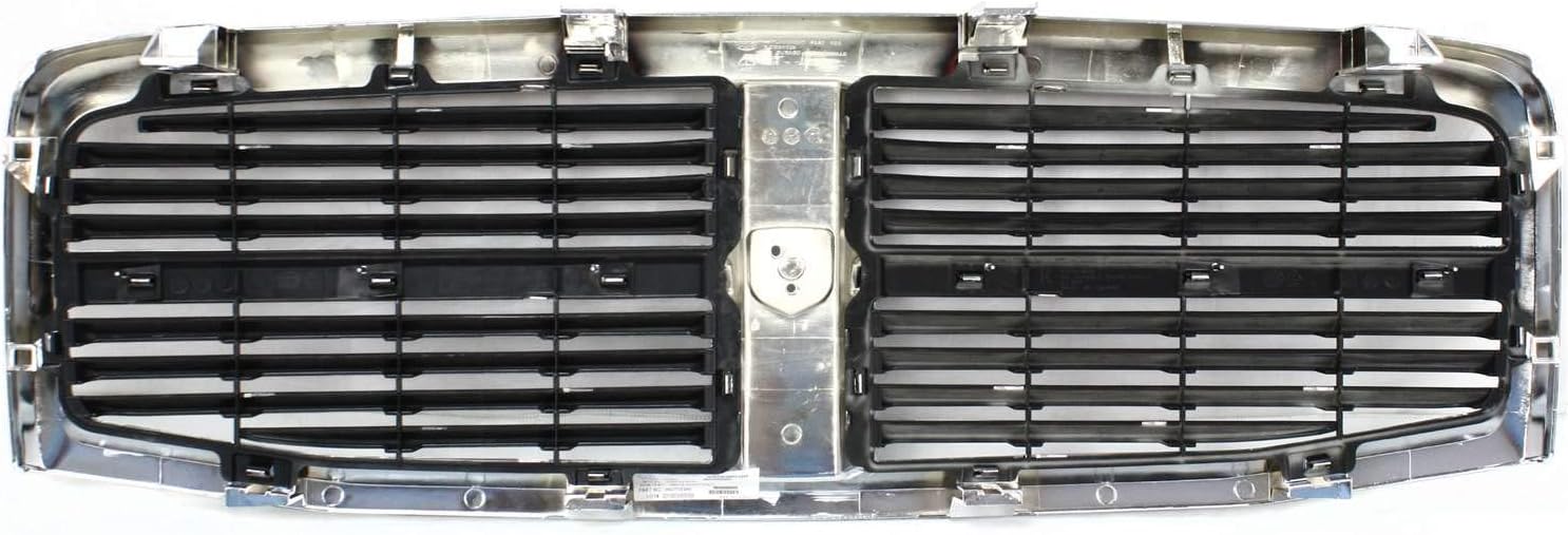 Compatible with 04-06 Durango 3.7L 4.7L 5.7L Front Grille Assembly Chrome Shell Black Insert