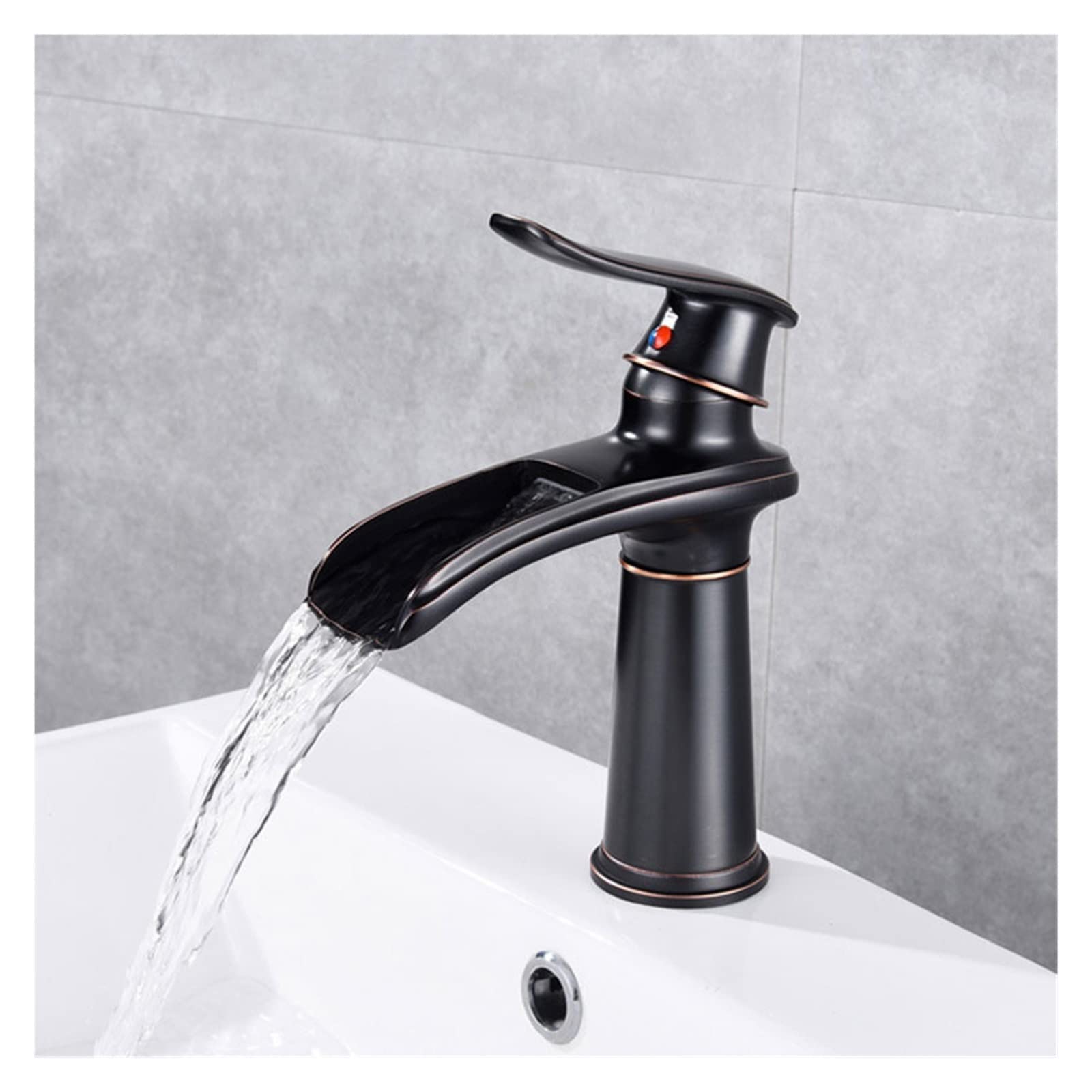 Robinet cascade de lavabo anti-éclaboussures en laiton pour rénover un évier de salle de bains