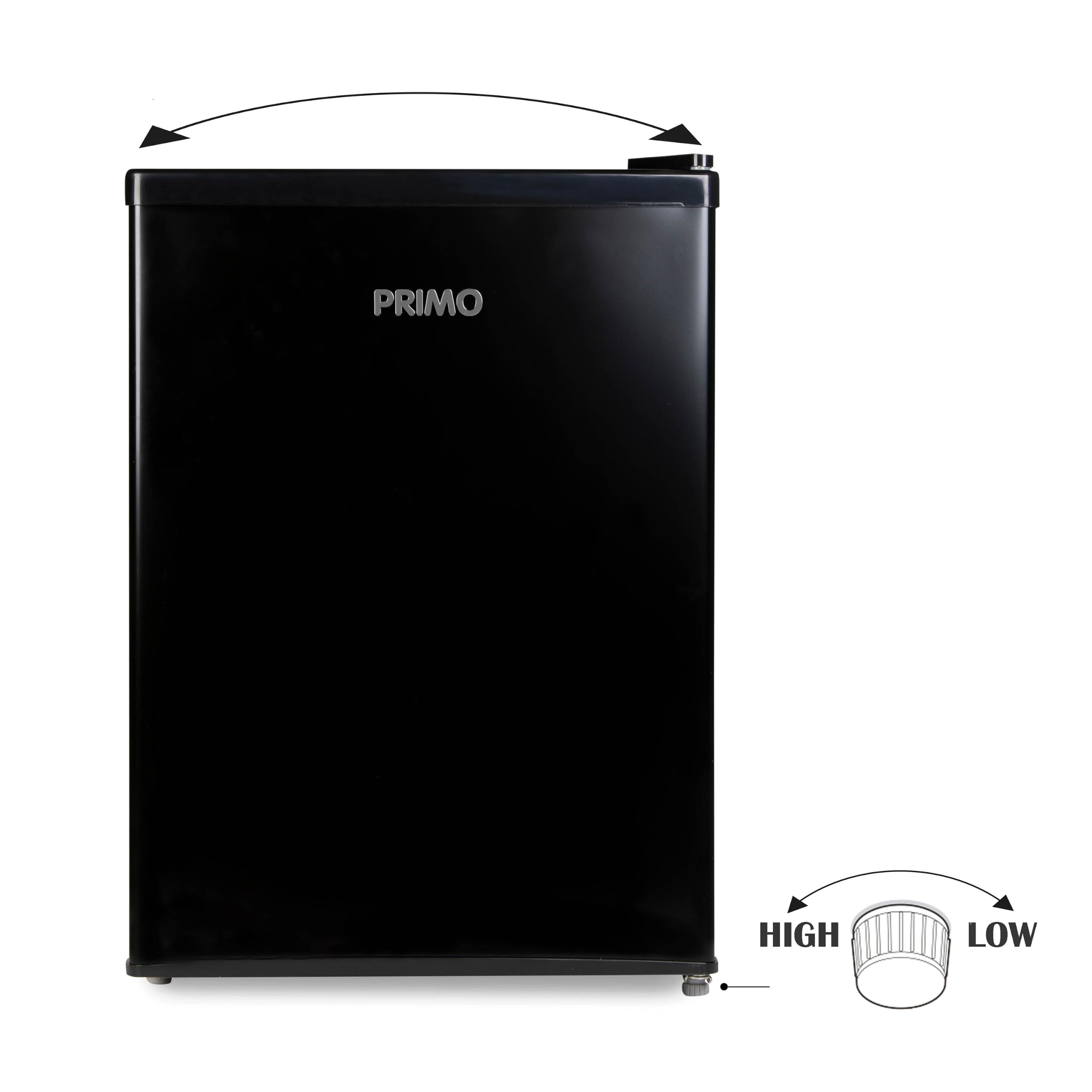 PRIMO PR155FR Réfrigérateur Table Top - 66L - E - Autonome - Noir