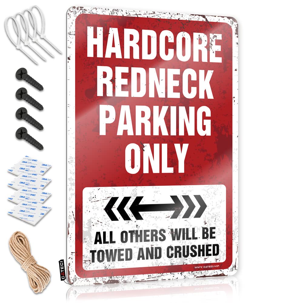 Fzfn Boys Colour Hardcore Redneck Parking Only Country Stuff Americana - Retro Wall Art Custom Vintage Wall Art(20X30cm)