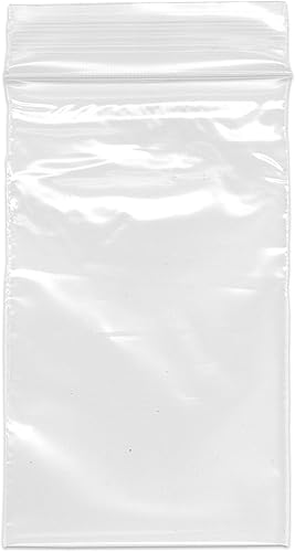 Plymor Bolsas de plástico con cierre con cremallera, 2 mil, 2.5 x 4 pulgadas (paquete de 200)