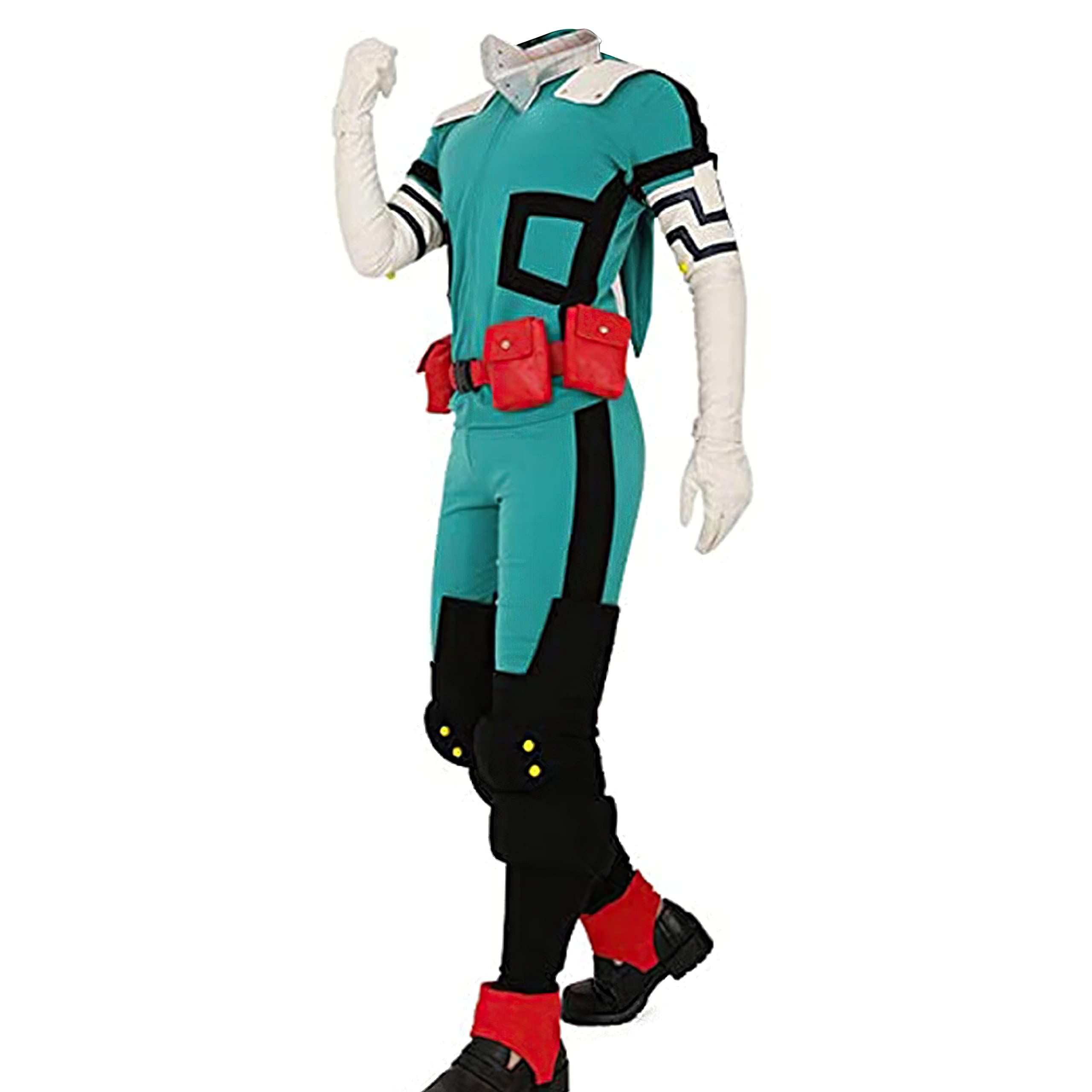 My Hero Academia - Conjunto de disfraz de cosplay Midoriya Izuku para cosplay de dibujos animados para Halloween para niños y adultos