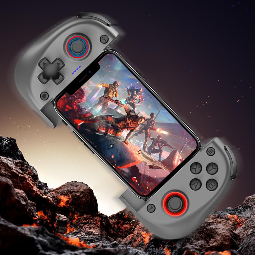 LYEAA X3 Gamepad kompatybilny z Bluetooth z efektem Halla Joystick sterowanie grą dla urządzeń mobilnych gamepad