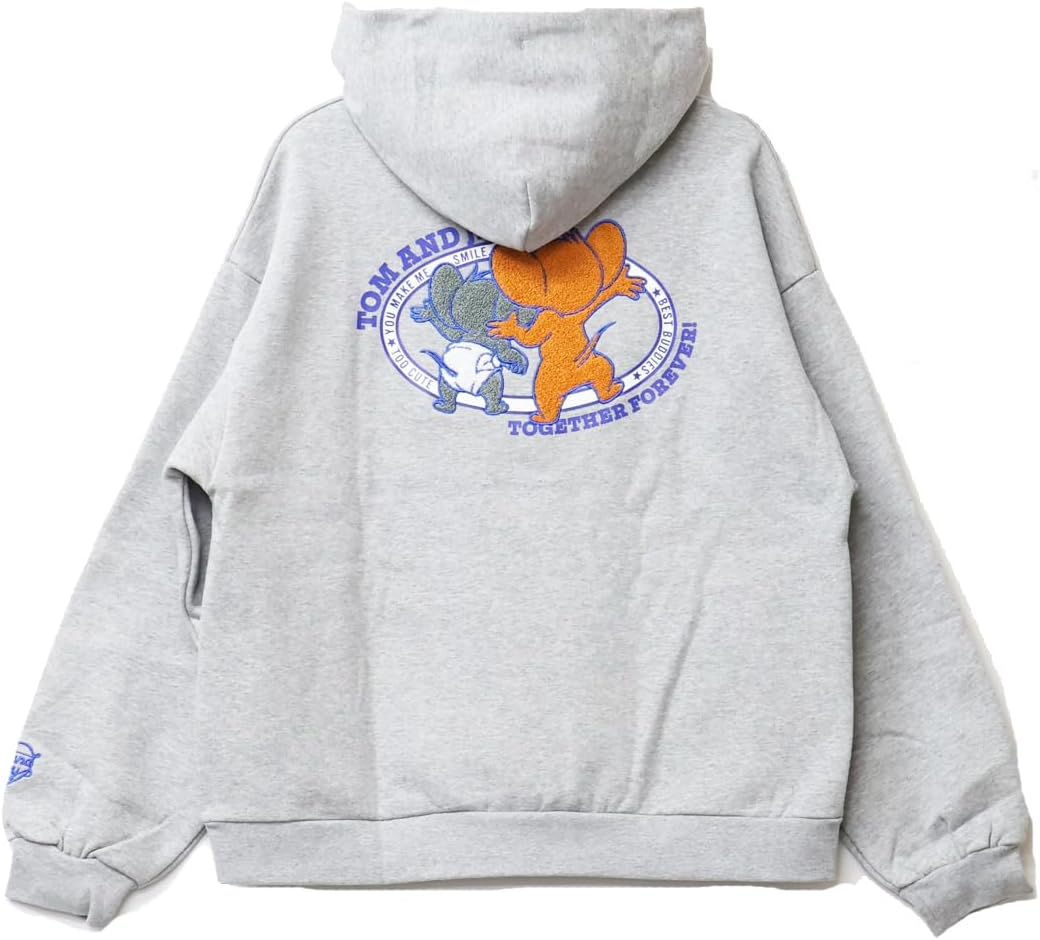 [Sequence by B-ONE-SOUL] SEQUENZ トムとジェリー ジェリー タフィー サガラ刺繍 スウェットパーカー