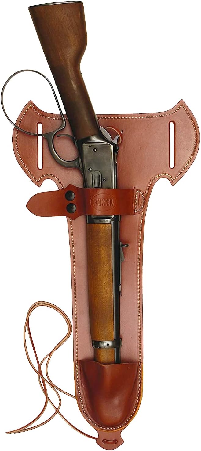 Hunter 1892 OWB Holster Ambidextrous Rossi Ranch Hand, Henry Mare's Leg Lever Action Pistols Leather Chestnut