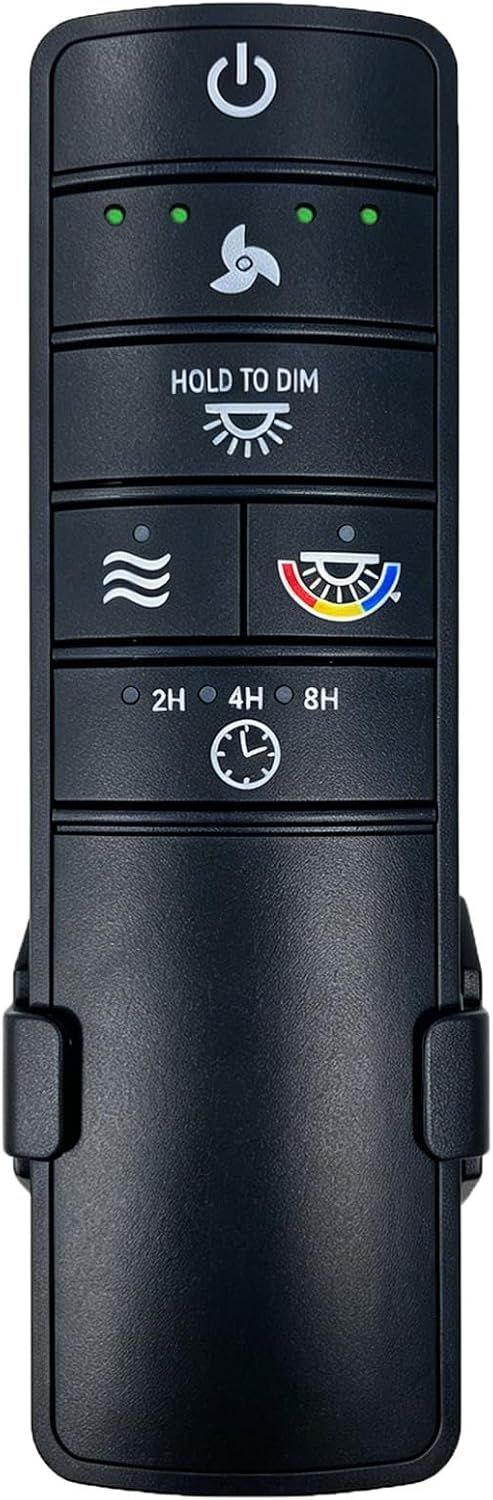 TR227B Ceiling Fan Remote Control Replacement, 4 Speed, Color Temperature | Compatible with Hampton Bay 2AQZU-18015, UC7229T, TX029-RS, TR221A, KUJCE10319, Light Dimmer, Timer, 304.25MHz (Remote Only）