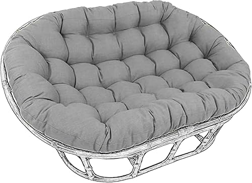 Papasan doble de gran tamaño, cojín para silla de huevo, cojín de silla Papasan doble, cojín acolchado de asiento Papasan de ratán, columpio de