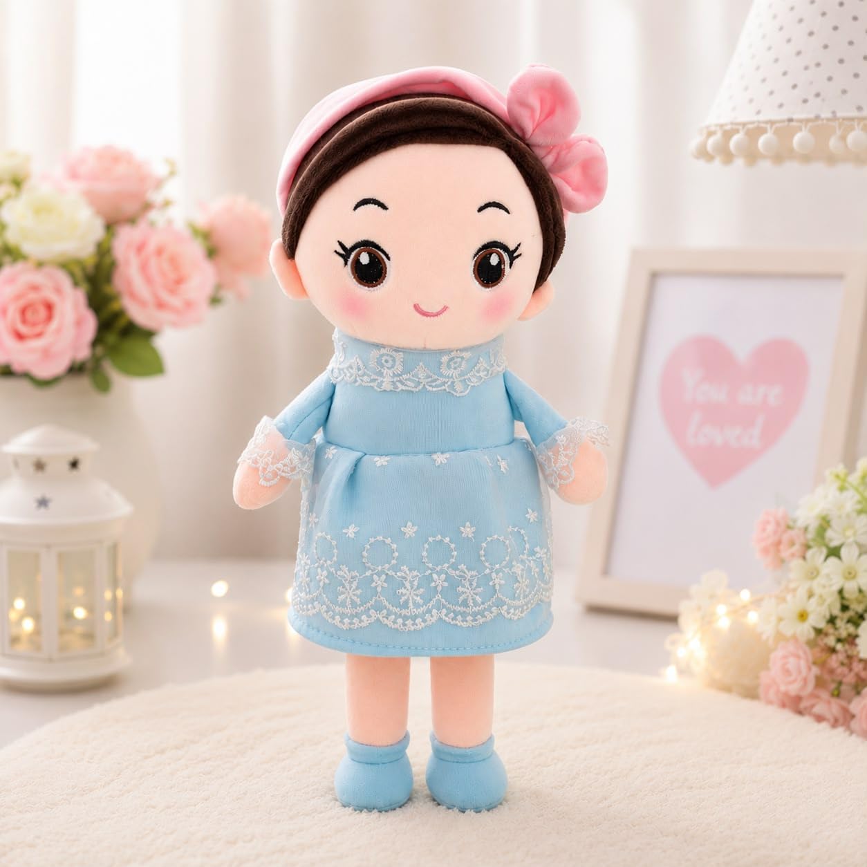 SCOOBA Super Soft Adorable Baby Doll 40cm - Polyfill Washable Cuddly Soft Plush Toy - Helps to Learn Role Play - 100% Safe for Kids (Baby Doll)-image-39