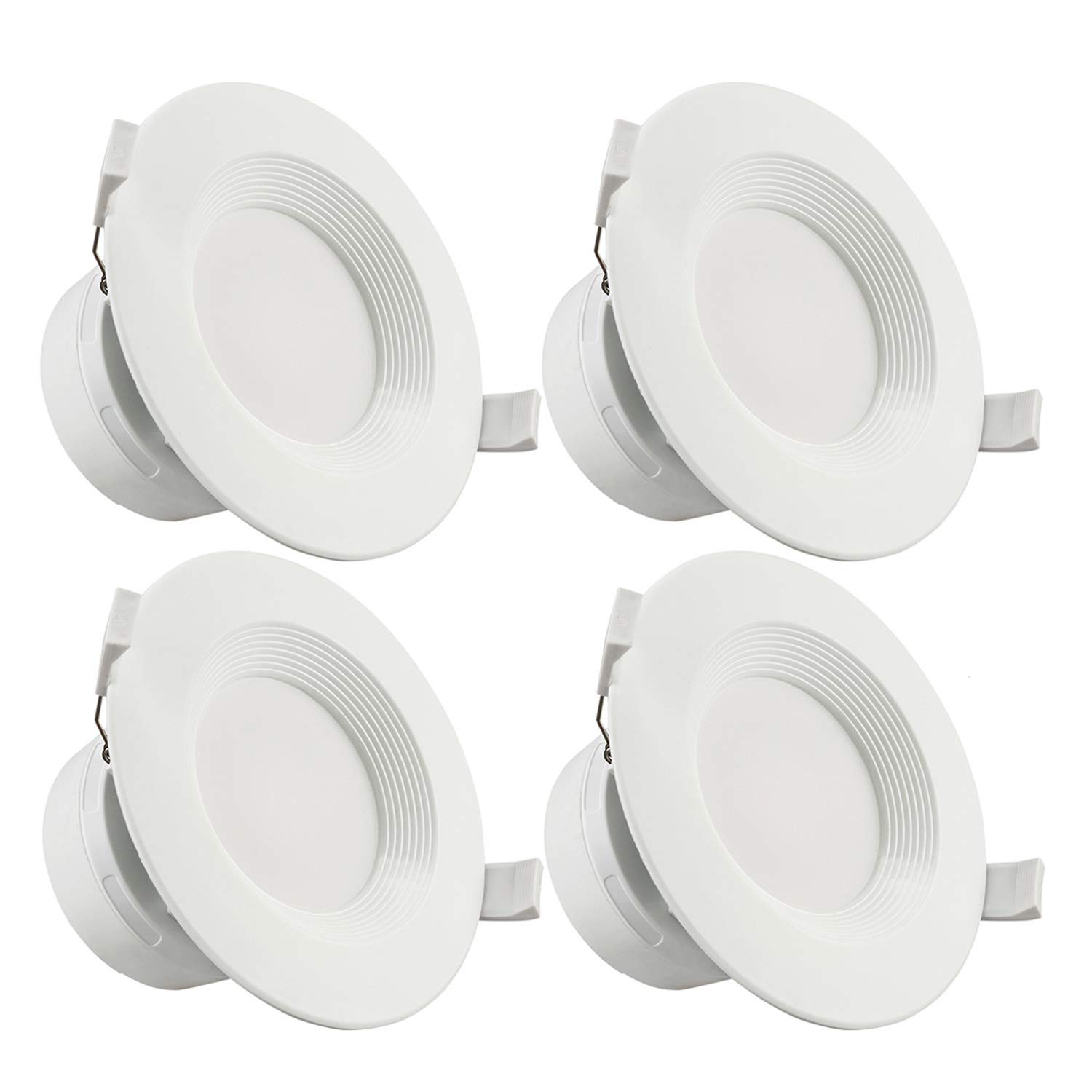 torchstar 9w 4 inch slim recessed ceiling light with junction box, dimmable airtight downlight, 65w equivalent ul & energy star certified, 650lm, 3000k warm white