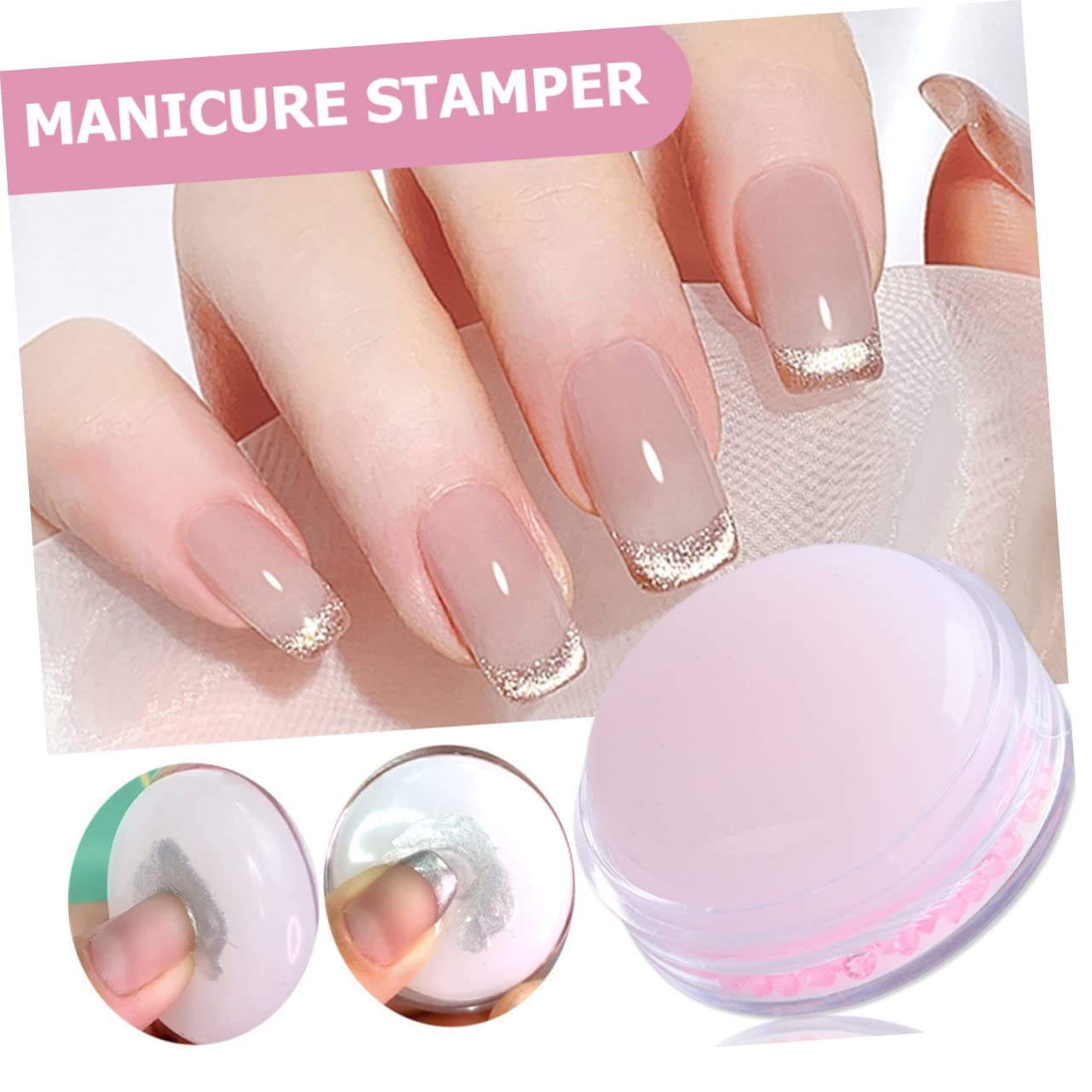 Healvian 12pezzi Stampini Per Nail Art Silicone Strumenti Pratici Per Manicure Leggeri e Facili Da Trasportare Per Creare Design Unici Di Unghie Casa