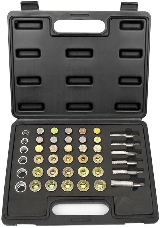 Kit de ferramentas para reparo de rosca do bujão de óleo WINMAX TOOLS AUTOMOTIVE WT04A5038 – 114 peças