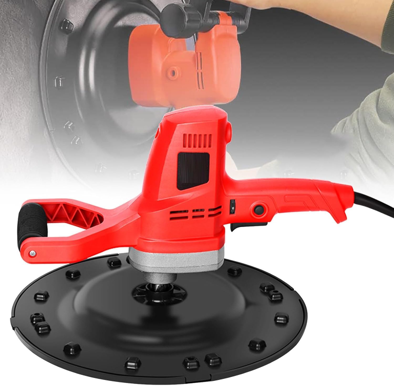 Frattone Frattazzatrice Frattazzo Elettrico 1680W con 6 Regolazioni di Velocità Levigatrice per Muro Pareti Cazzuola Lisciante per intonaco Rifiniture Murali