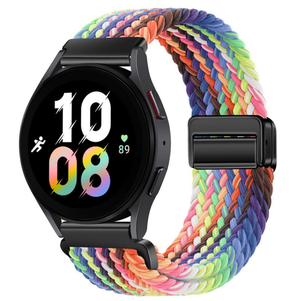 Correa de 20 mm para Amazfit Bip U/U Pro/S/S Lite/1S/3 Pro/GTR 42 mm/GTS 4/2 Mini/3/2e/Pop Pro/Active 2, pulsera de repuesto trenzada, correa de nailon elástica