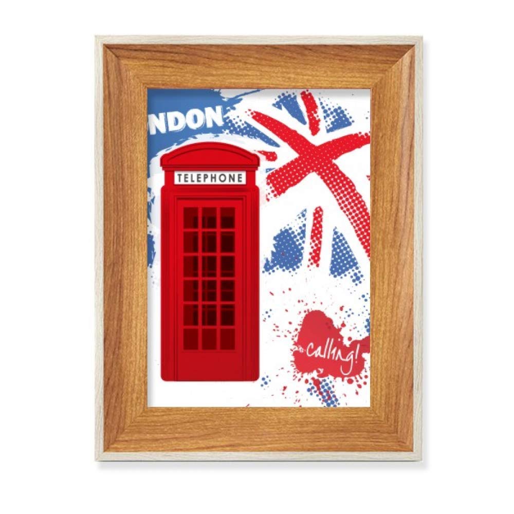Cadre cabine téléphonique rouge de Londres en bois, le cadeau souvenir idéal