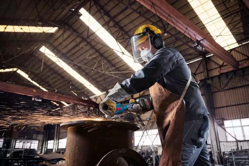 Image of BOSCH GWS 18V-15 S-Solo Angle Grinder | 1500WPower | Smart HMI Control | Anti-Vibration Handle | Metal Flange Durability | Full Safety Features | Brushless Motor | Industrial-Grade Cutting & Grinding