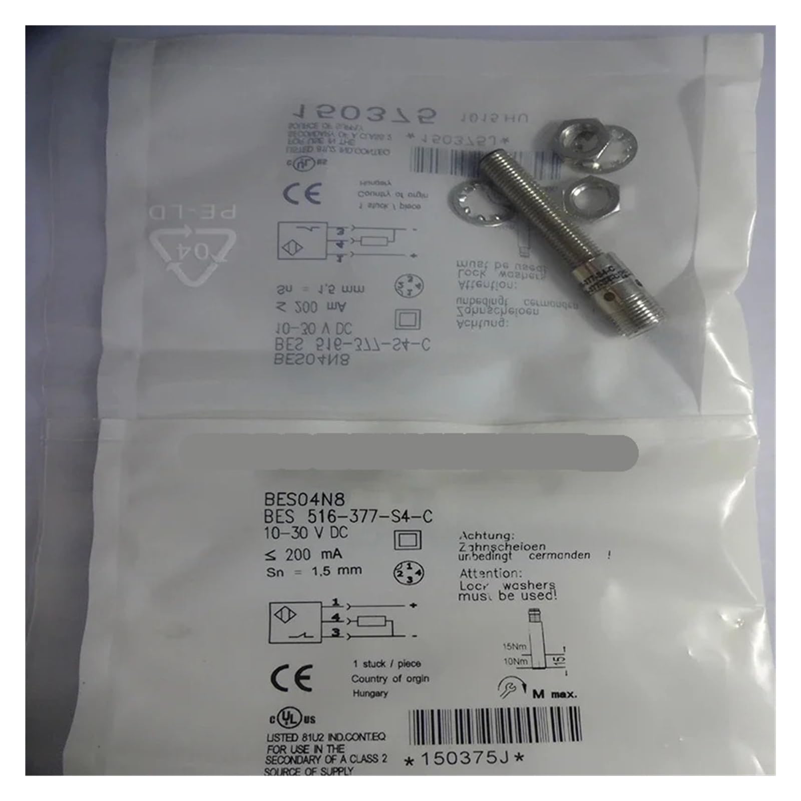 Cjkxpzmh One Color 1Pcs Bes04n8 Bes516-377-S4-C Proximity Switch Sensor