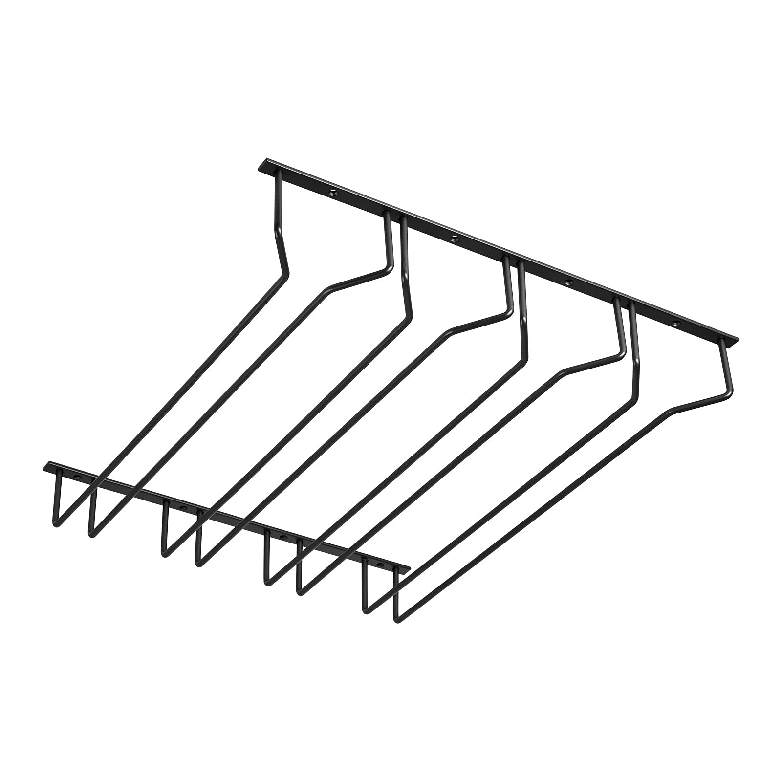 SOTECH Gläserhalter für 4 Glasreihen, schwarz, 460 x 500 x 70 mm