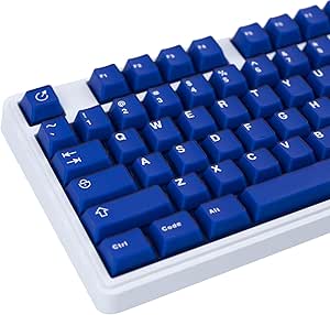 JOLINTAL Tastenkappen Set 173-tlg. PBT - Weiß-Schwarz Cherry Profile Double Shot