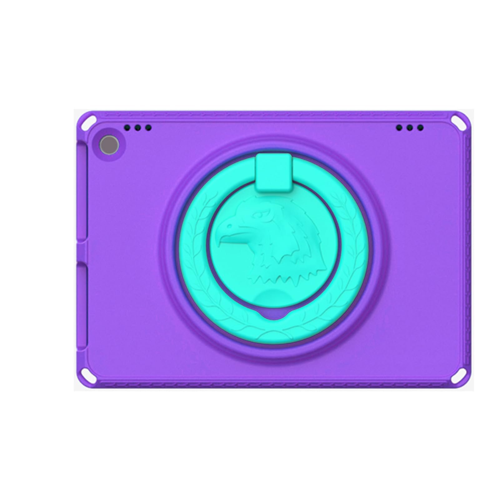Cosiki Custodia Tablet per Bambini per HD 10 2023 2021, Copertura Rigida con Supporto in EVA con Cavalletto e Maniglia Ruotabili, Protezione Schermo Integrata (viola chiaro)