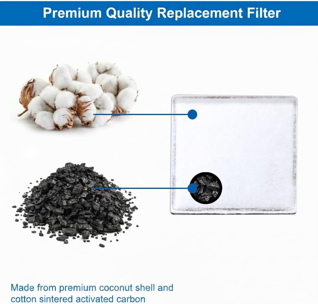AP 2.65" x 2.65" Cat Fountain Filter for Zeus Catit mini Flower Petsafe