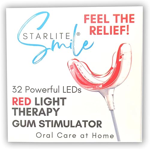 Miniatura 5 de Terapia de luz roja para encías, alivio del dolor de muelas, luz periodontal de 32 LED, sangrado de encías, luz roja de salud de las encías, con