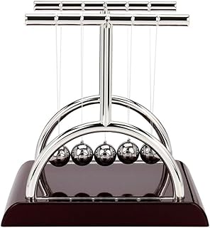 Newton's Cradle Balance Ball, Classic Newton Pendulum Newton Swing Ball with 5 Balls Interesting Science Physics Learning Toys Decorative Gadget for Home Office Desk Decorations