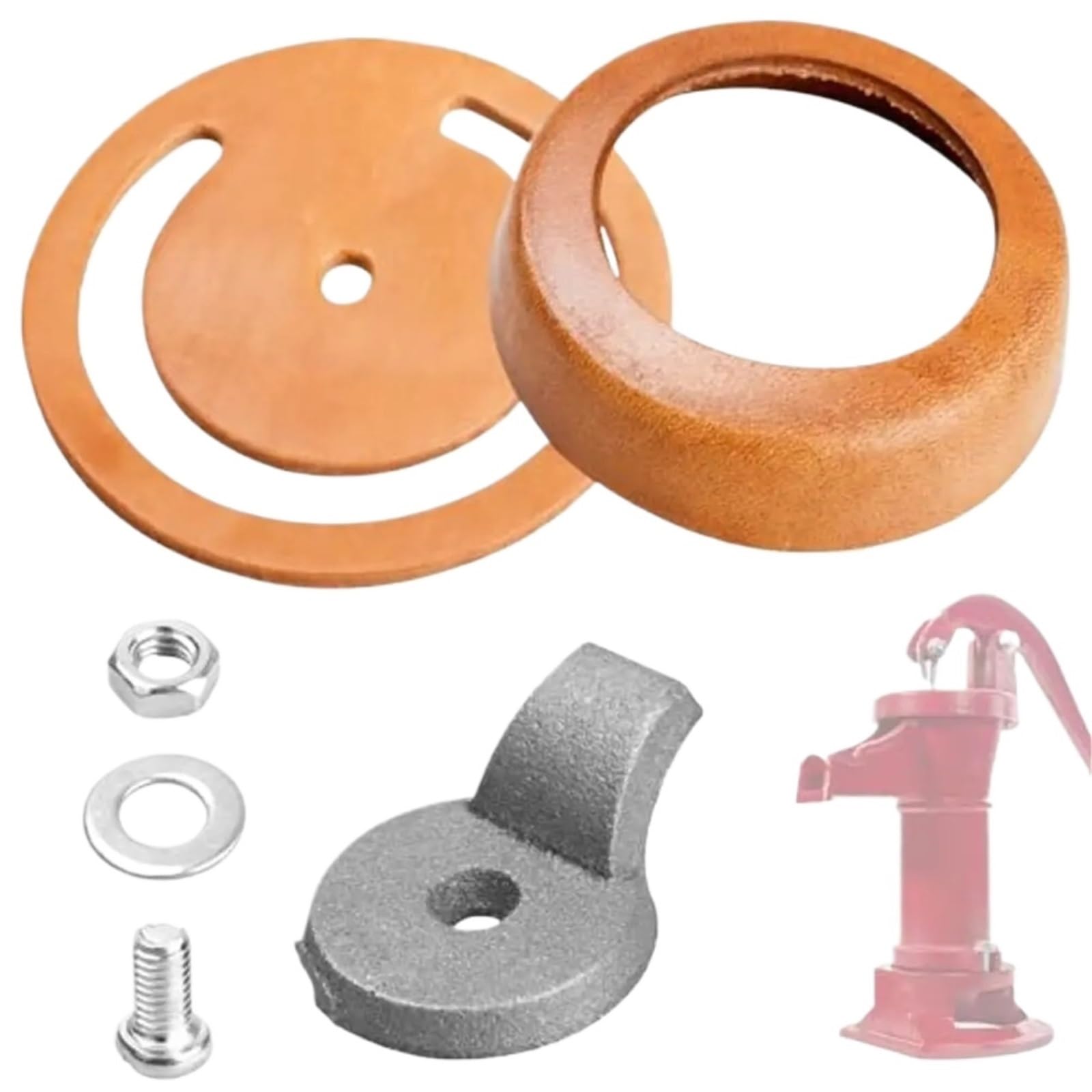 2set Water Pump Components Check Valve Kit Routine Maintenance Close-Grain Cast Iron Comprehensive Hassle-Free Setup