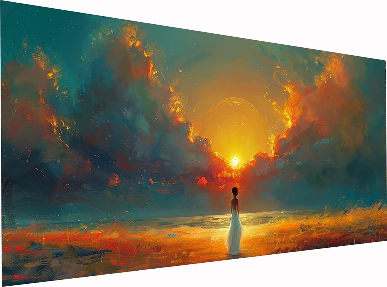 Coucher De Soleil 5D Diamond Painting Adulte Grand Format 60x120cm 9-8742