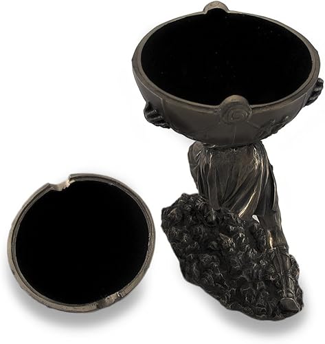 Miniatura 3 de Veronese Design Atlas bronce sosteniendo la estatua de la esfera celestial/caja de almacenamiento