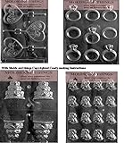 Bride and Groom Bears Chocolate candy mold, Engagement/Wedding Ring Wedding cake chocolate candy...