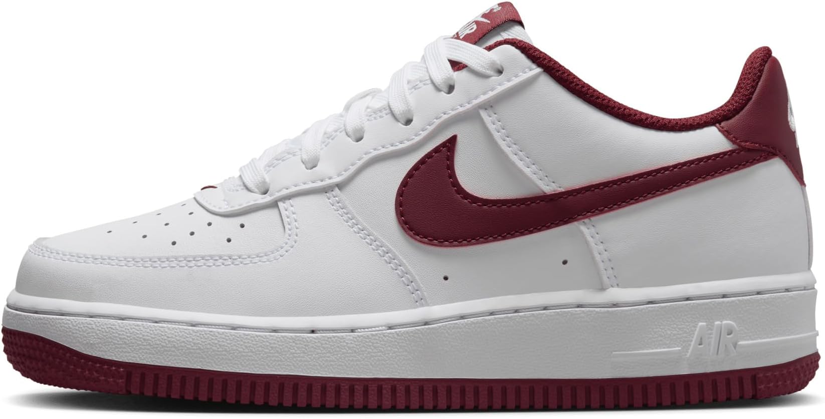 all white and red air force 1