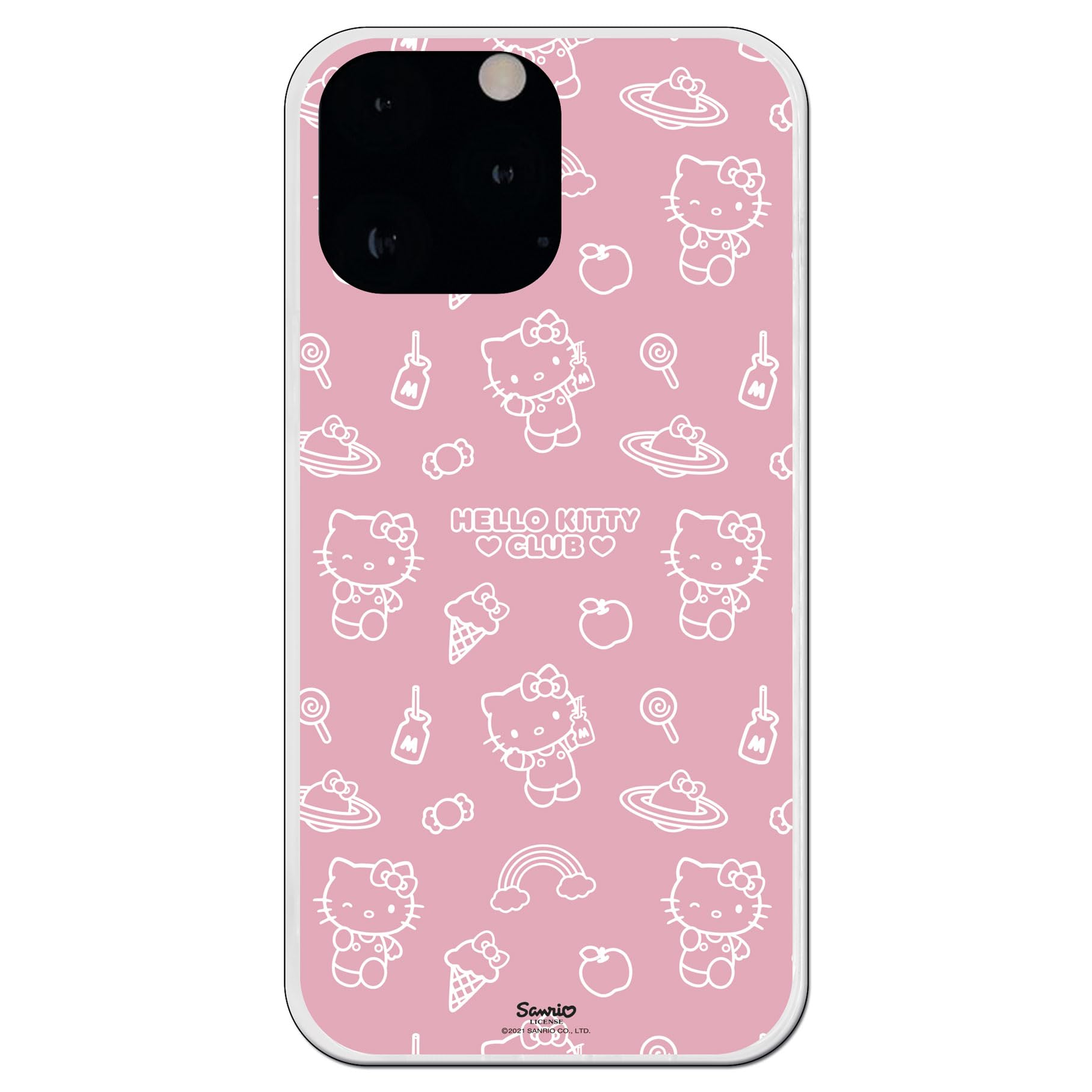 Personalaizer Original Case Compatible with iPhone 13 Pro MAX - Hello Kitty Pattern on Pink