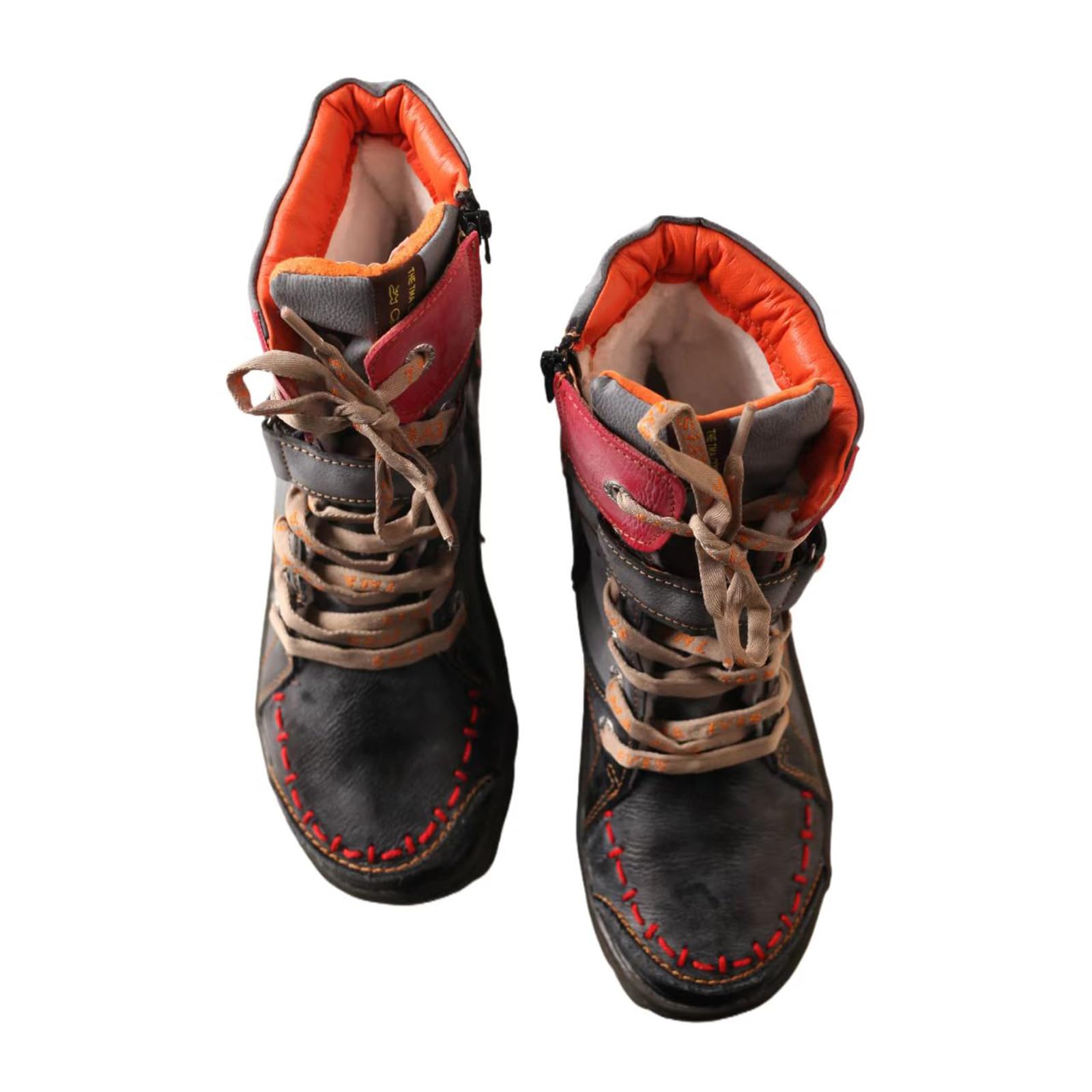 TMA EYES Damen Winter modische, neuartige, bequeme und warme Baumwollstiefel