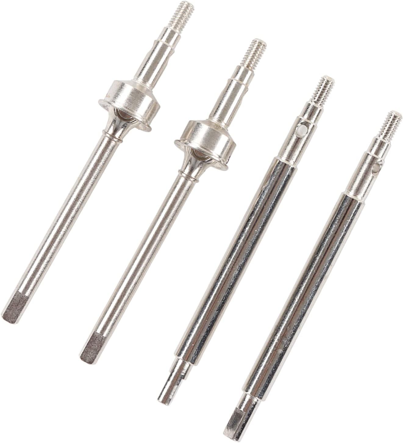 Front Rear Drive Shafts Replacement Set for 1/18 RC Cars - Upgrade Your Remote Controlled Vehicle with Parts(silver (color))