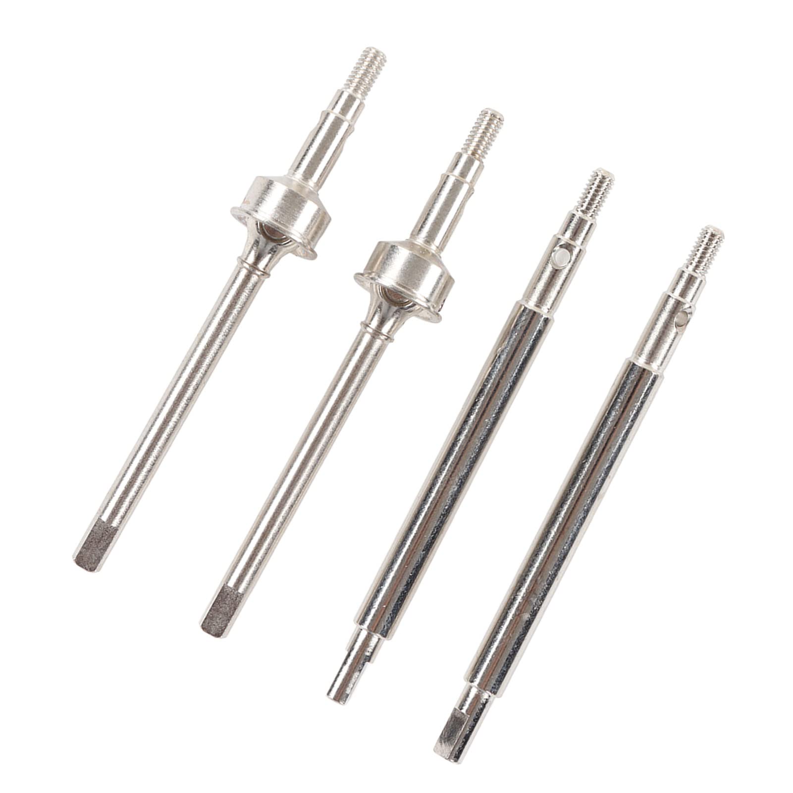 Front Rear Drive Shafts Replacement Set for 1/18 RC Cars - Upgrade Your Remote Controlled Vehicle with Parts(silver (color))