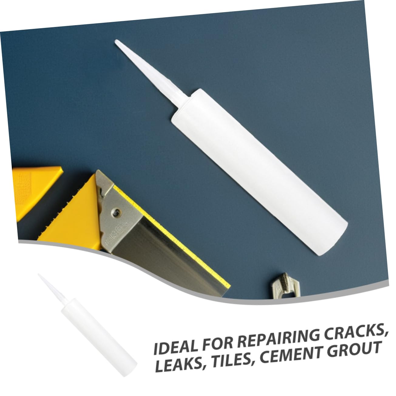 Tubes de Calfeutrage Vides en Plastique Blanc, Lot de 20 Pièces | Légers et Portables, pour Réparations et Travaux de Rénovation Intérieure, Adaptés aux Fissures Latex